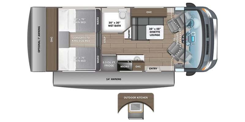 Entegra Coach Condor 22T floor plan