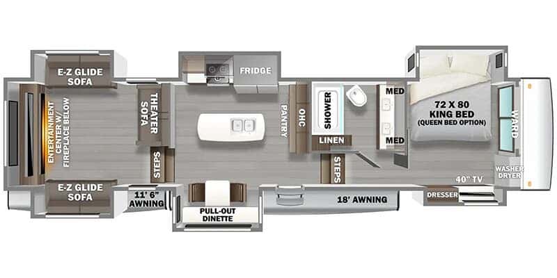 Forest River RiverStone 419RD floor plan