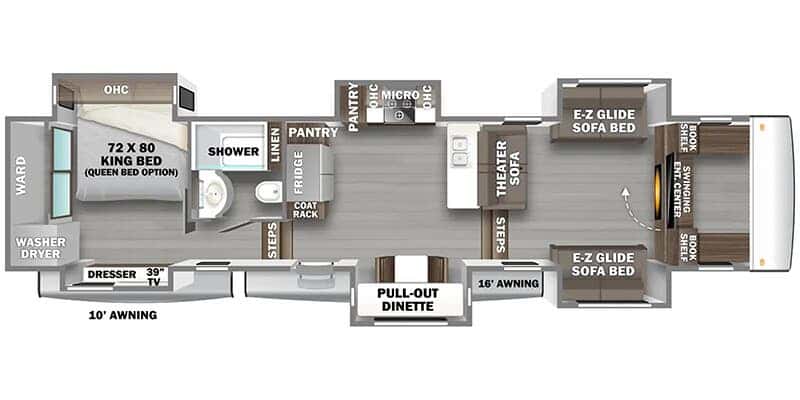 Forest River RiverStone 425FO floor plan