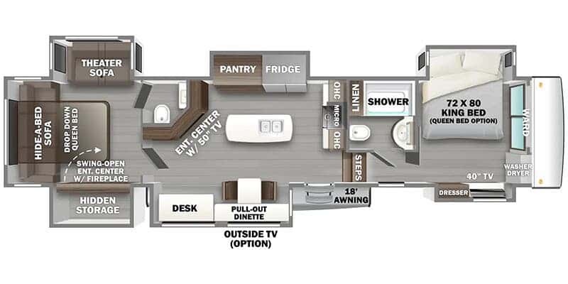 Forest River RiverStone 442MC floor plan