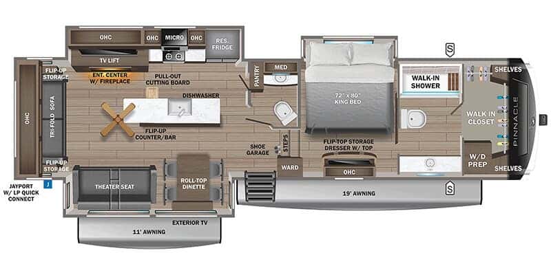 Jayco Pinnacle 36FBTS floor plan