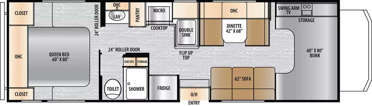 East to West Entrada 2700NS floor plan