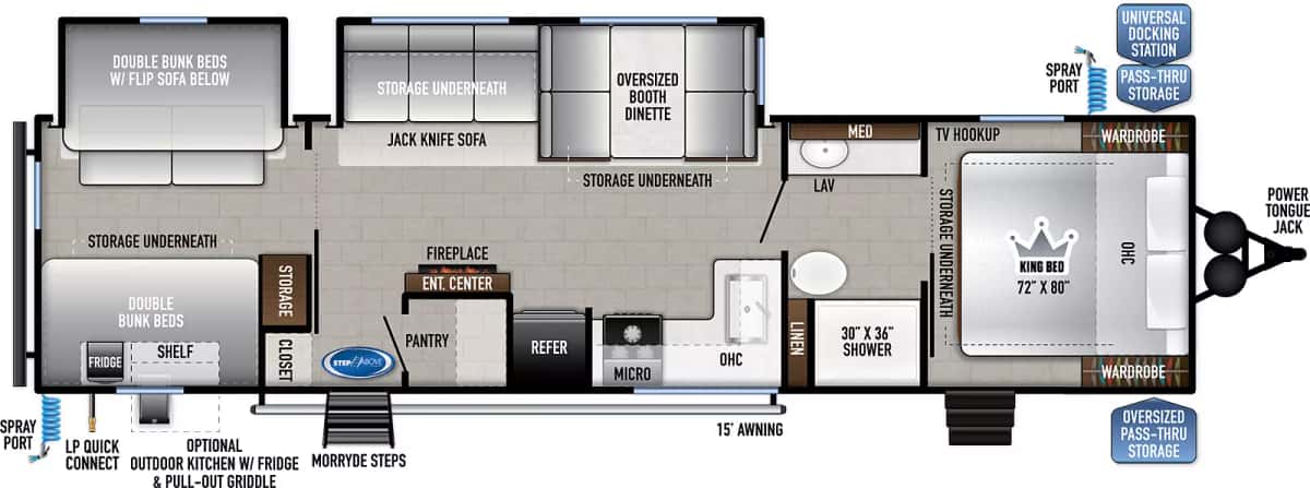 East to West Silver Lake 31KBH floor plan