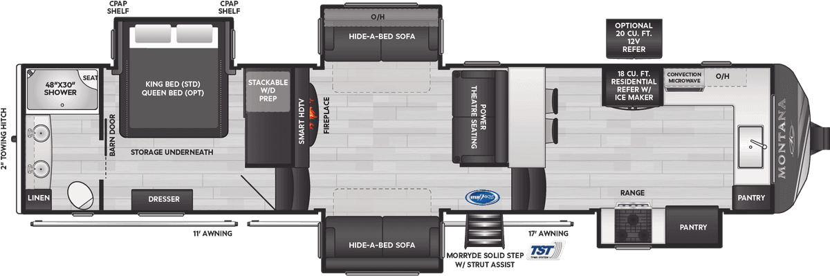 Keystone Montana 3795FK floor plan