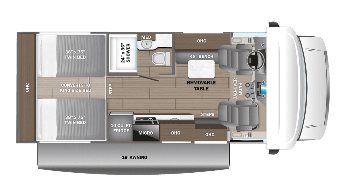 Entegra Coach Odyssey SE 22TF floor plan