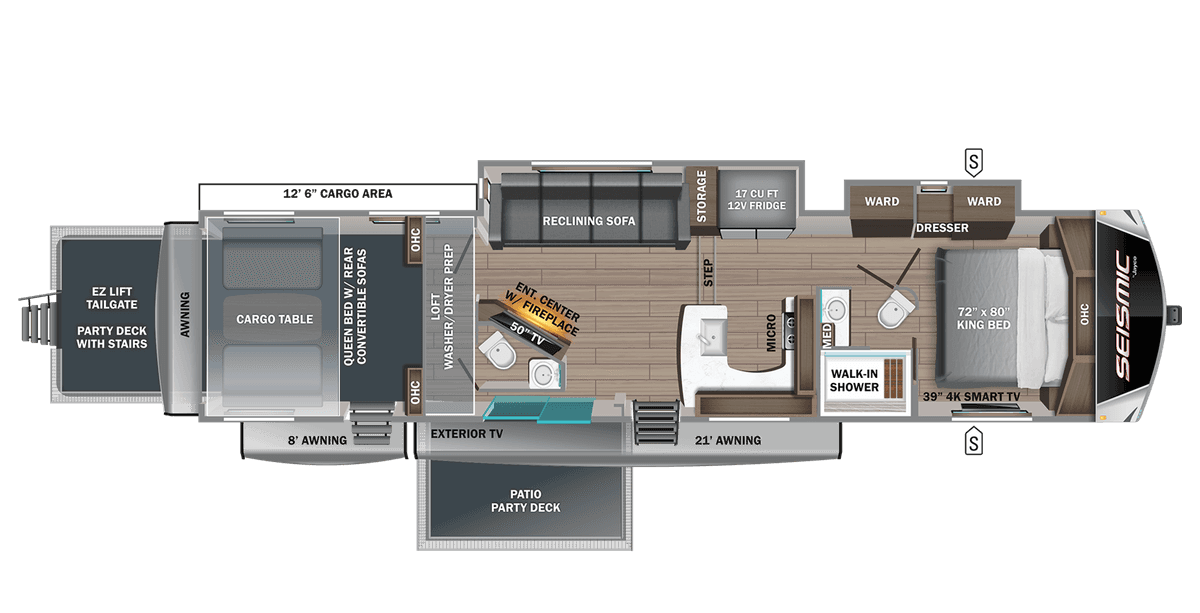 Jayco Seismic 4113 floor plan