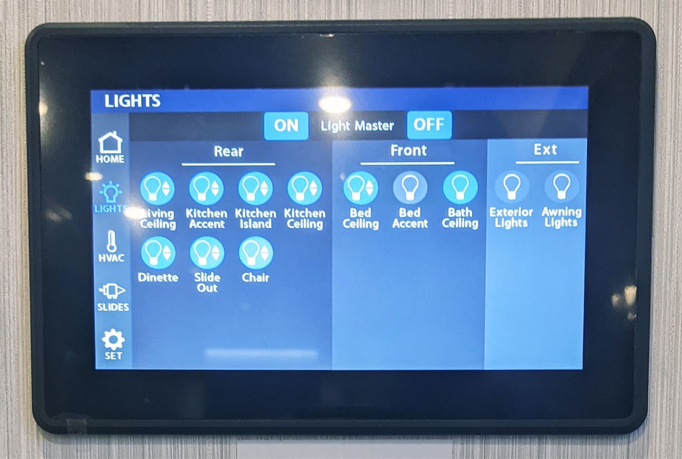 Vegatouch control panel