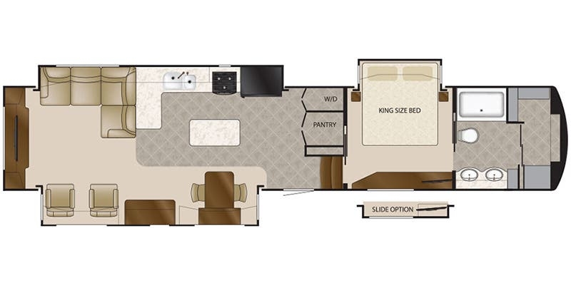 DRV Mobile Suites 44 Santa Fe floor plan