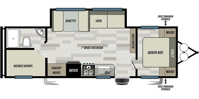 Forest River EVO Select 267SS floor plan