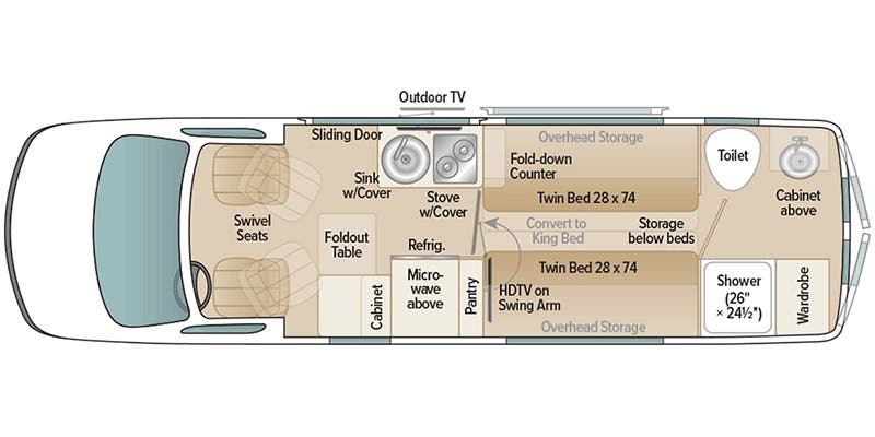 Coach House Arriva V24 TB floor plan
