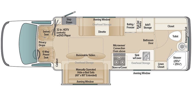 Coach House Platinum 261XL QD floor plan