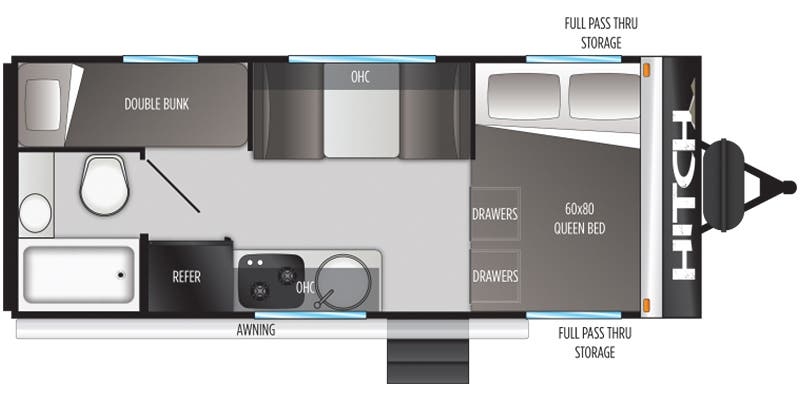 Cruiser RV Hitch 17BHS floor plan