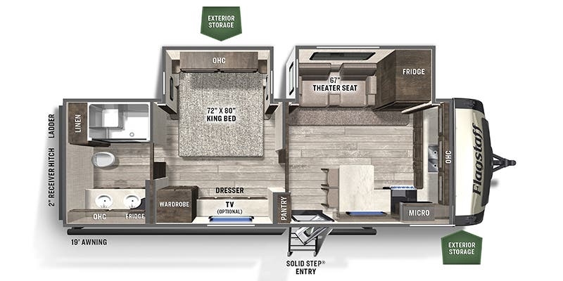Forest River Flagstaff Classic 826MBR floor plan
