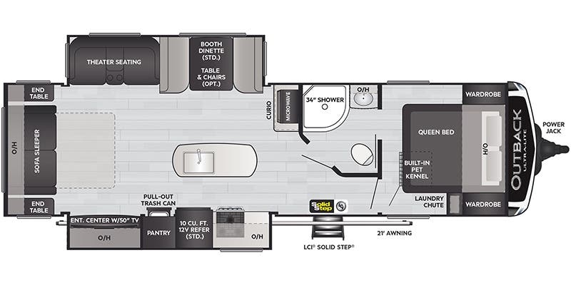 Keystone Outback Ultra-Lite 292URL floor plan