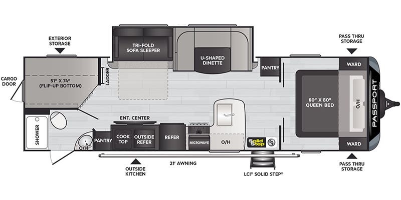 Keystone Passport Grand Touring 2951BHWE GT floor plan