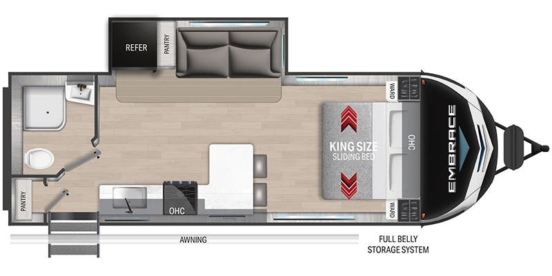 Cruiser RV Embrace EL210 floor plan
