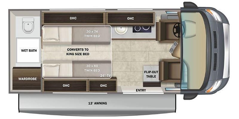 Entegra Coach Ethos 20T floor plan