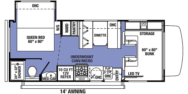 Forest River Forester 2251S LE floor plan