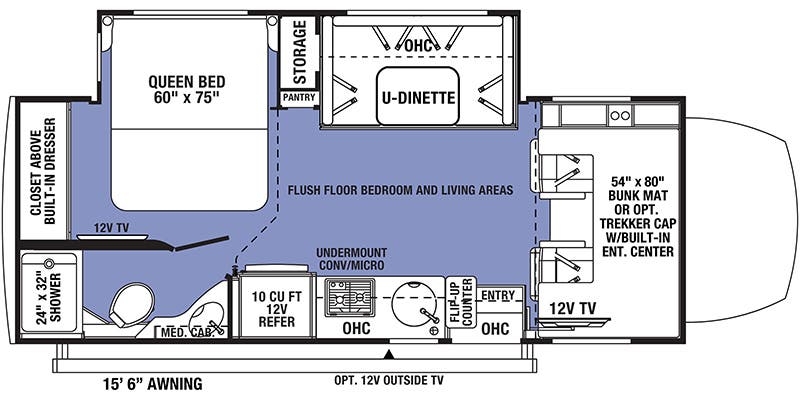 Forest River Forester 2401B MBS floor plan