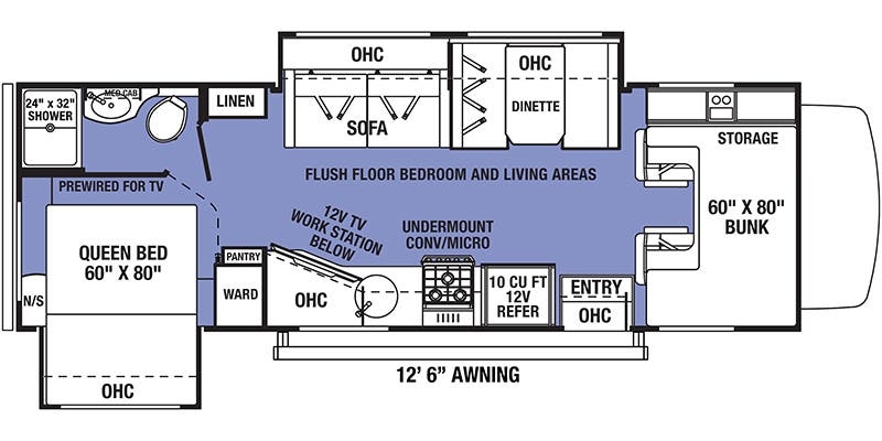 Forest River Forester 2551DS LE floor plan