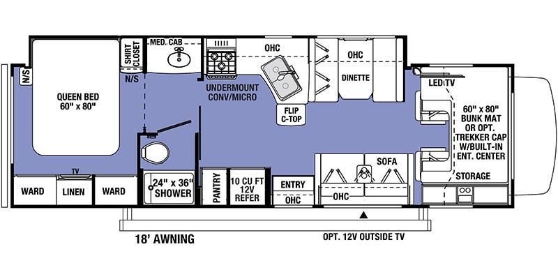 Forest River Forester 3051S floor plan
