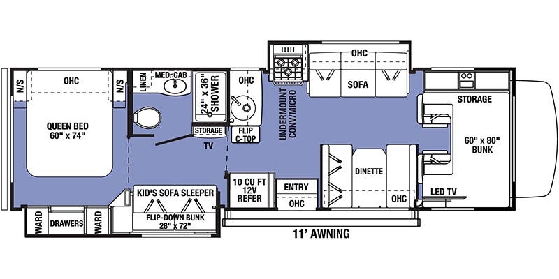 Forest River Forester 3251DS LE floor plan