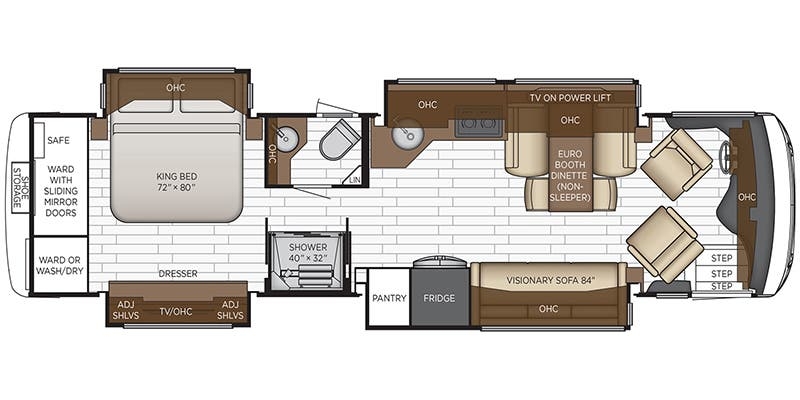 Newmar New Aire 3541 floor plan