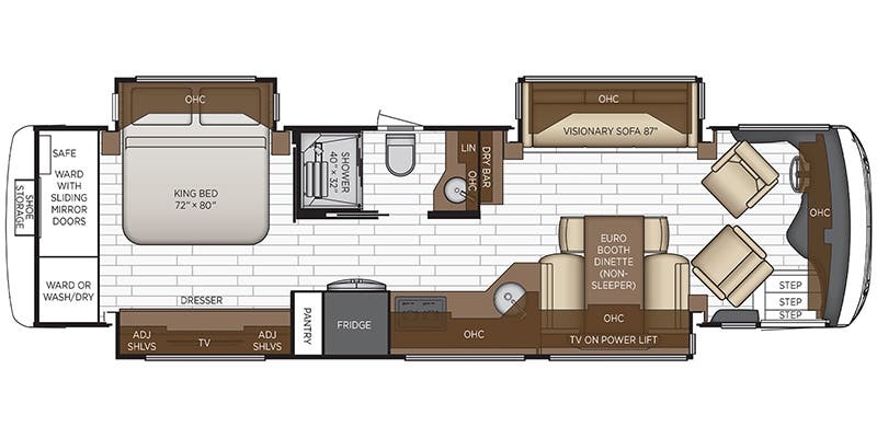 Newmar New Aire 3543 floor plan