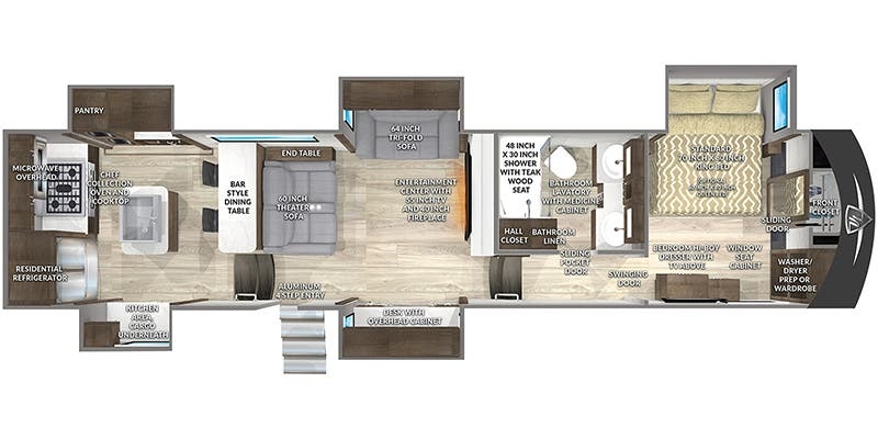 Vanleigh Beacon 42RKB floor plan