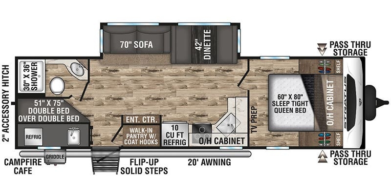 Venture RV Stratus SR281VBH floor plan