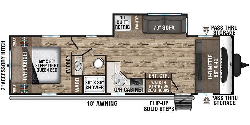 Venture RV Stratus SR281VFD floor plan