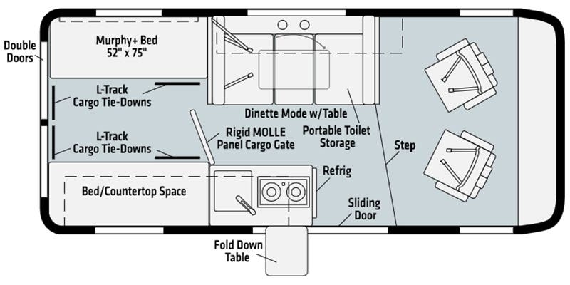 Winnebago Solis Pocket 36A floor plan