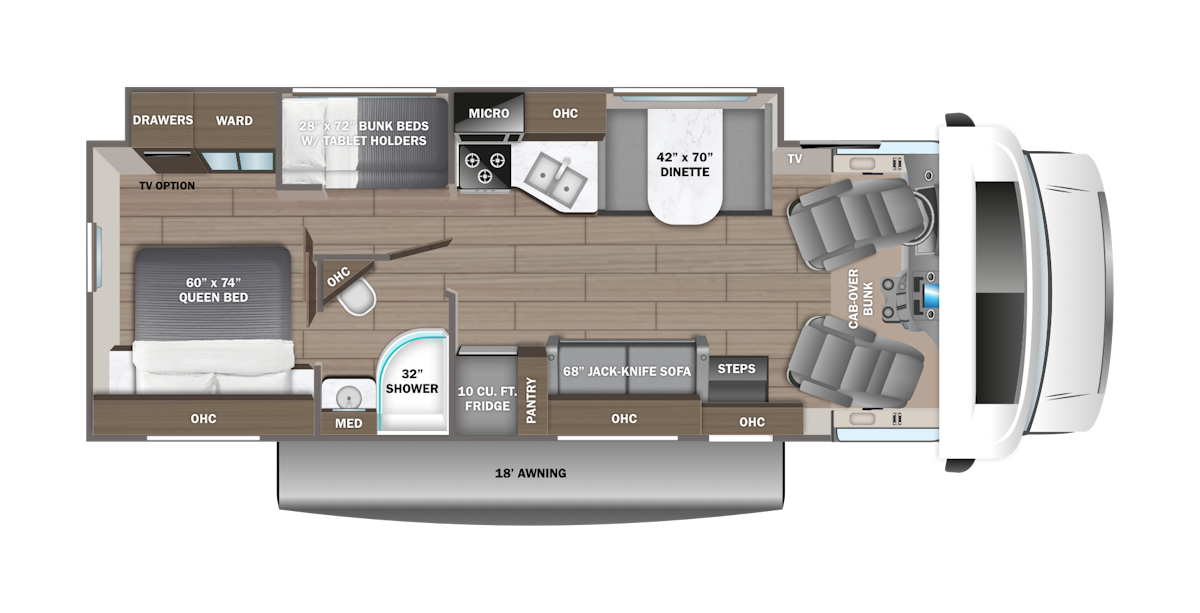 Jayco Greyhawk 31F floor plan