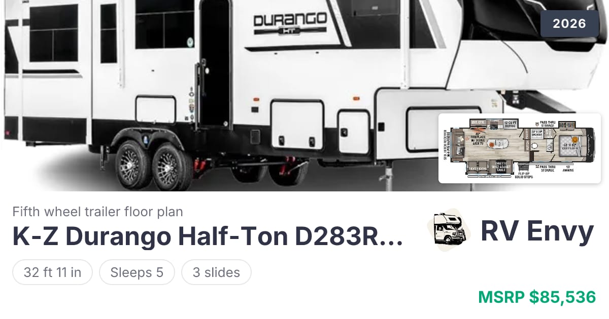 Durango Half-Ton D283RLT Fifth Wheel for sale | RV Envy