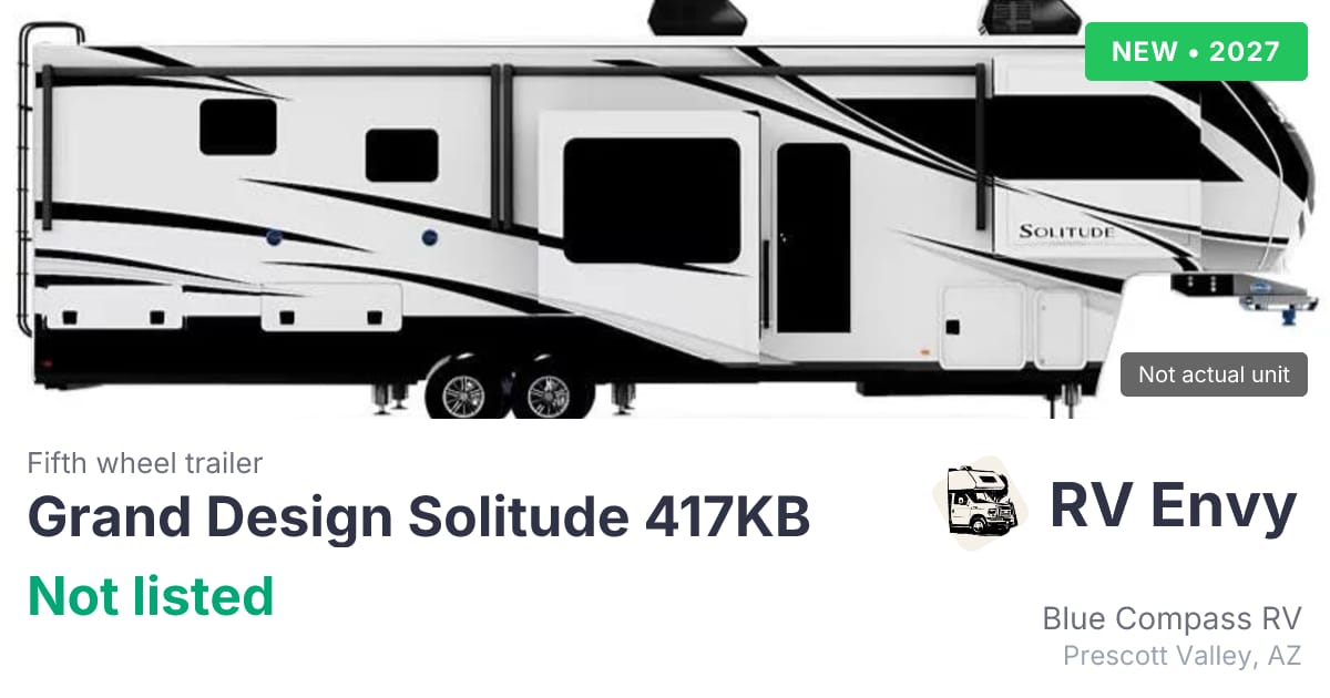 【最終値下げ】25最新作！TCSS SOLITUDE 17 TRUNK 2027 Grand Design Solitude 417KB for sale - $0
