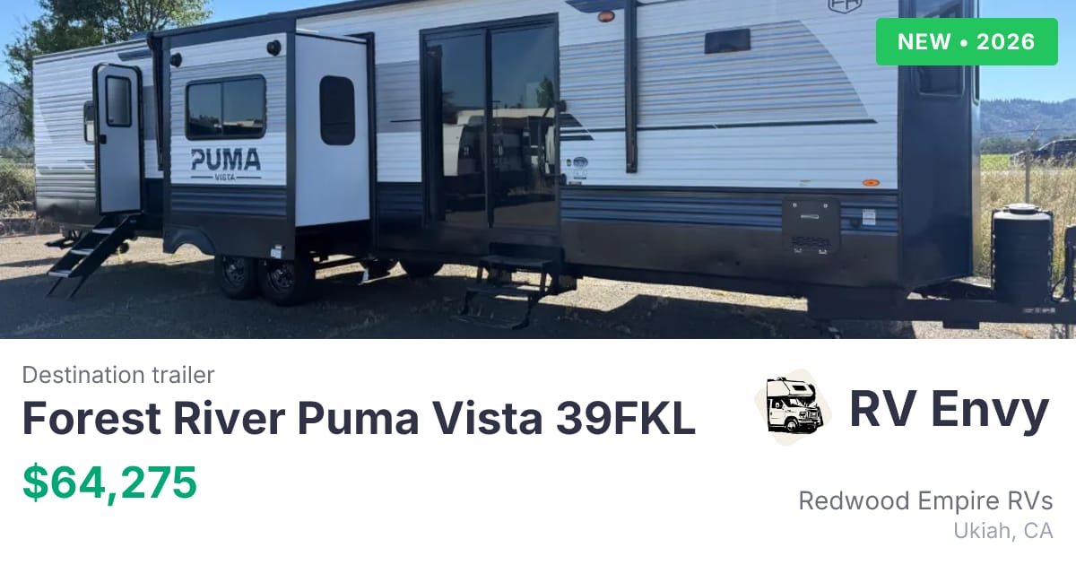 2026 Forest River Puma Vista 39FKL for sale - $64,275