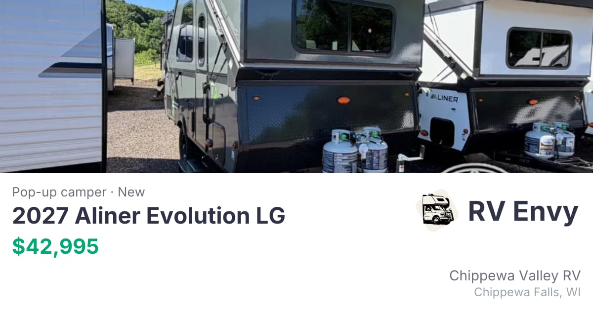 2027 Aliner Evolution LG for sale in Chippewa Falls, WI | RV Envy
