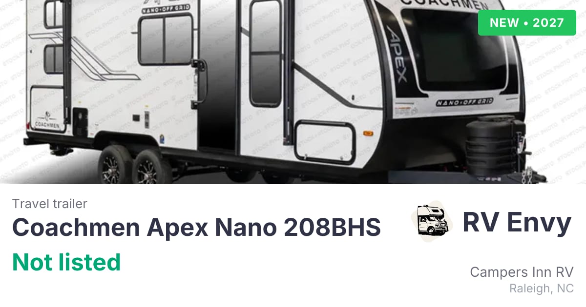 2027 Coachmen Apex Nano 208BHS for sale - $0