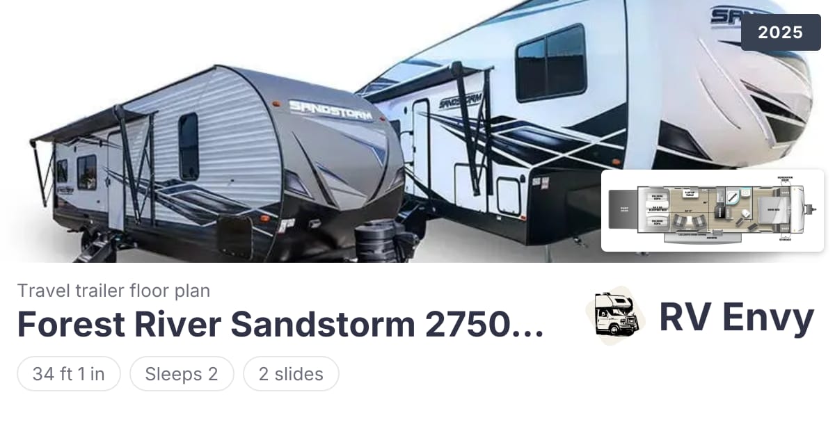 Sandstorm 2750SRX Travel trailer for sale | RV Envy