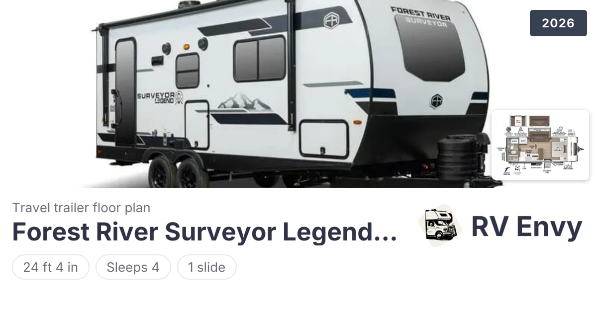 Surveyor Legend 19SSLE Travel trailer for sale | RV Envy